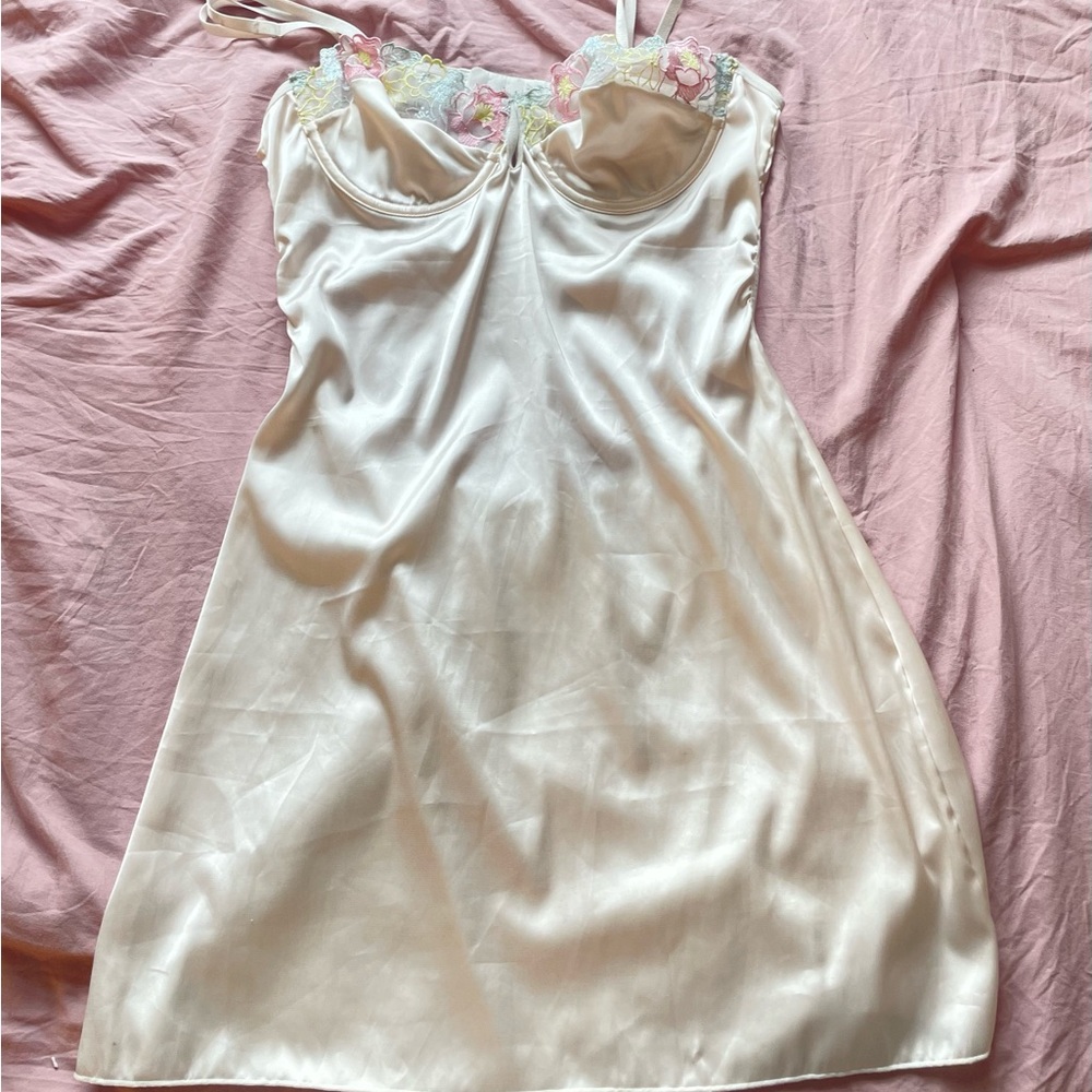 White Dainty Slip Dress
